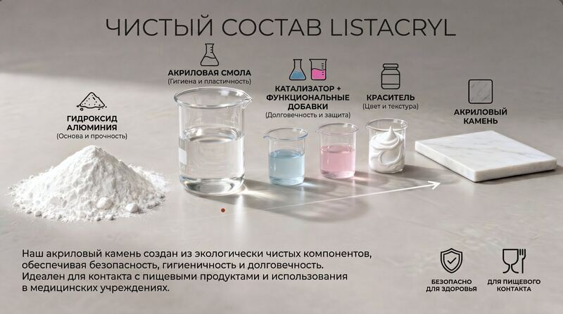Состав акрилового камня LISTACRYL